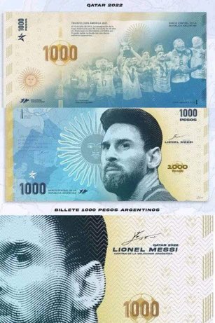 billet banque messi