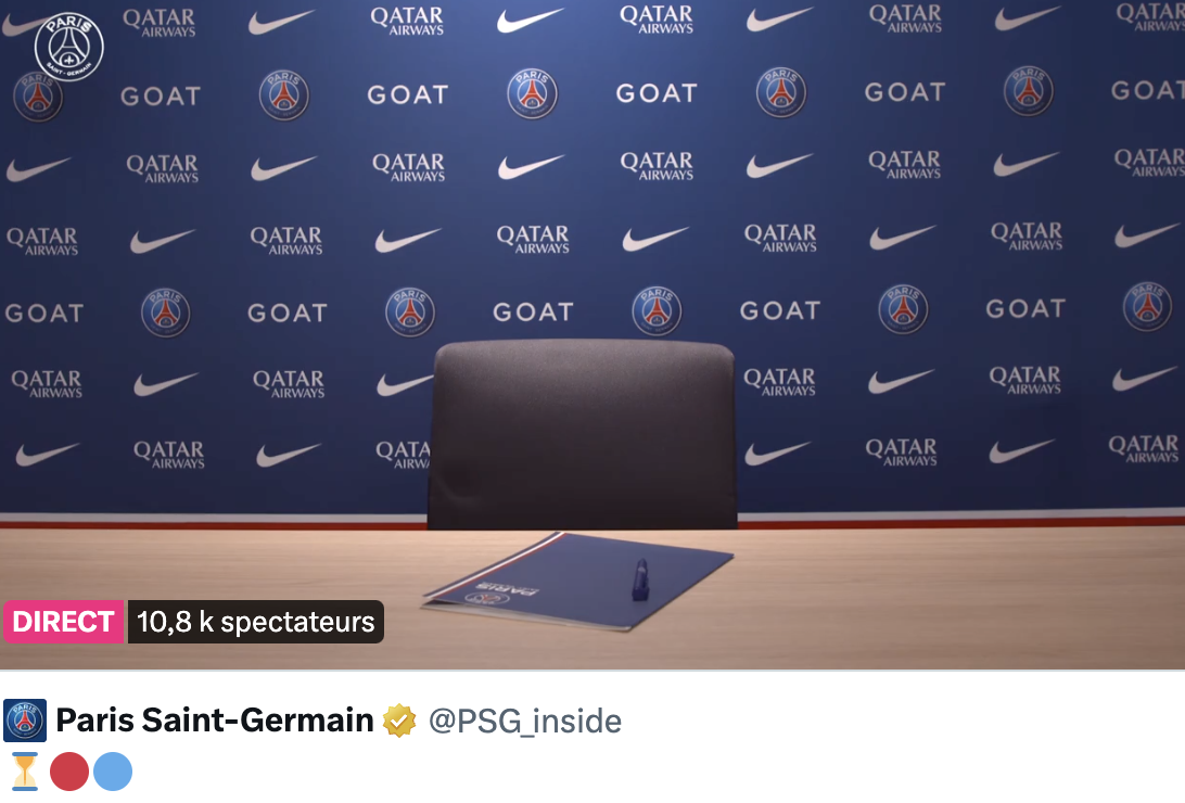 PSG chaise vide