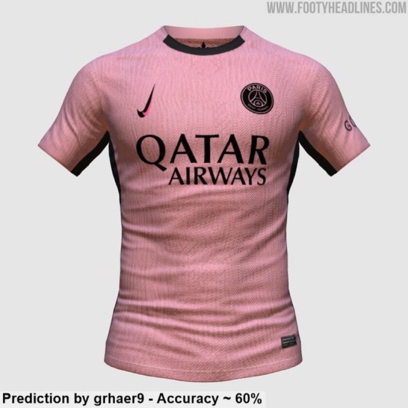 Le maillot third 2024/2025 du PSG, le voici le voilà en rose