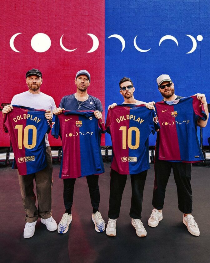 maillot Coldplay-Barça